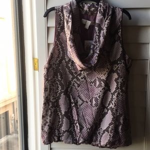 Michael Kors sleeveless top with elastic waist